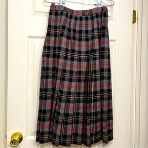 Pendleton Vintage Tartan Wool Skirt, size 10